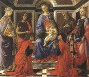 Sandro Botticelli Madonna enthroned with Child and Saints (mk36) china oil painting reproduction